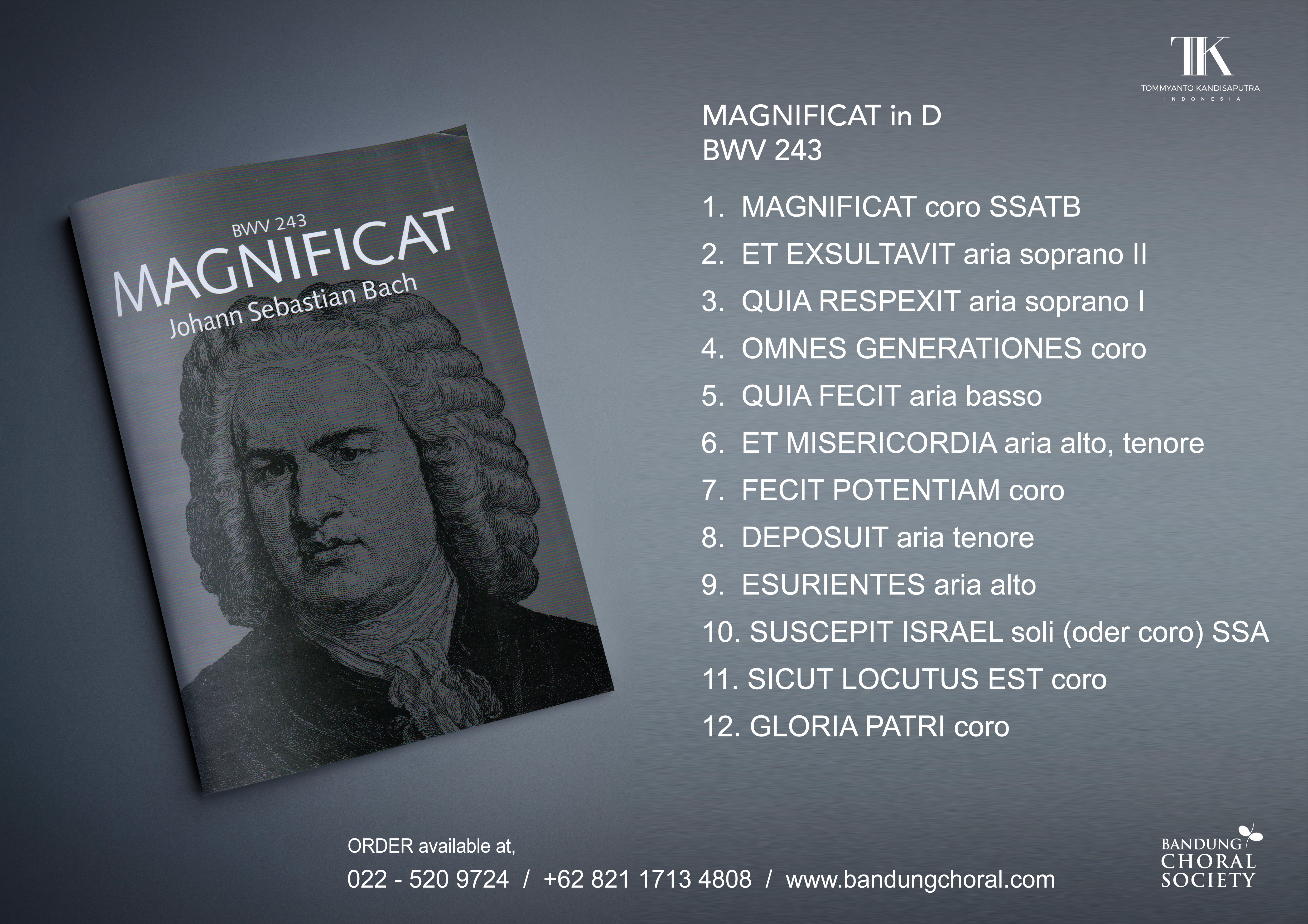 MAGNIFICAT [BWV 243] JOHANN SEBASTIAN BACH